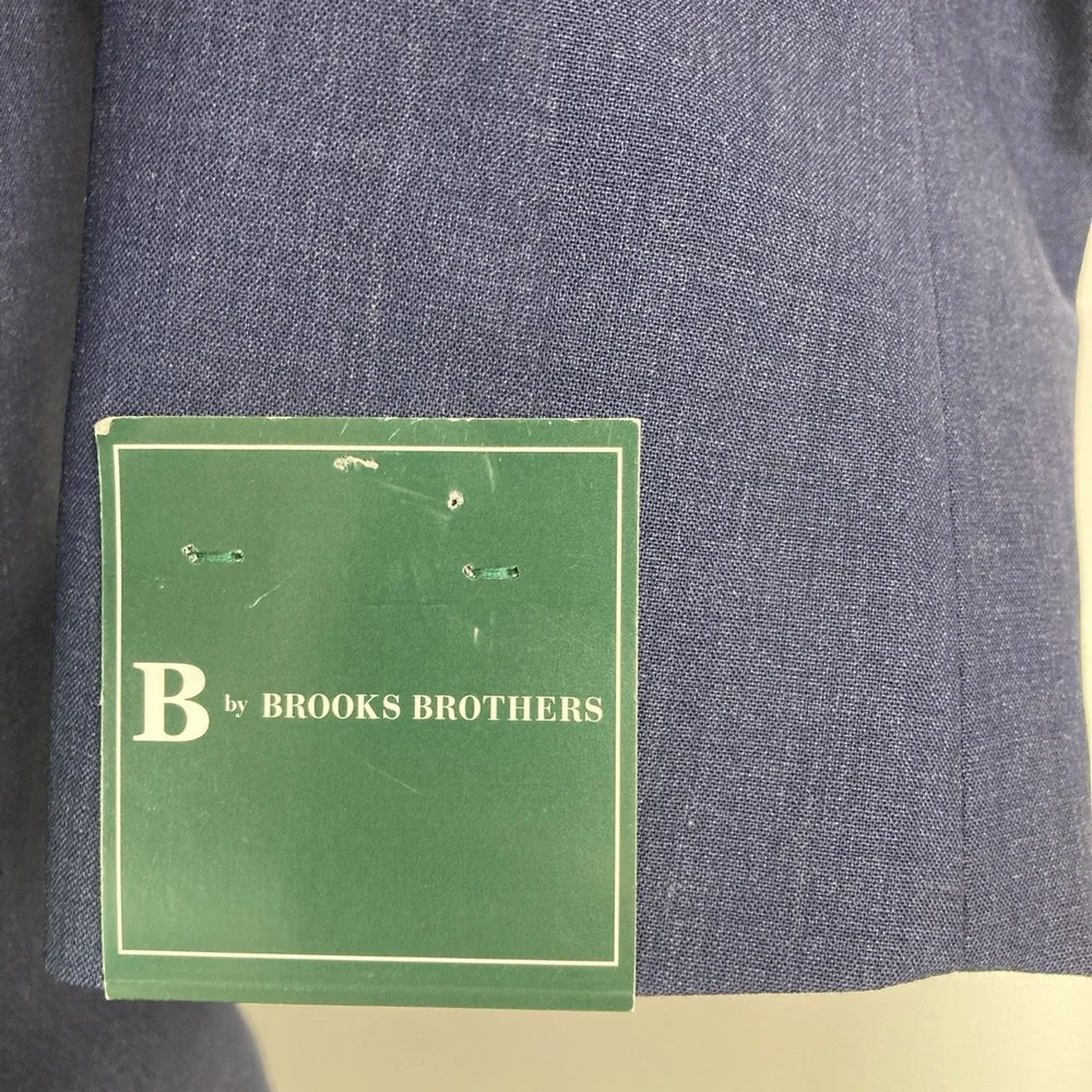 B By Brooks Brothers Blazer Mens 42R Navy Wool Blend Jacket